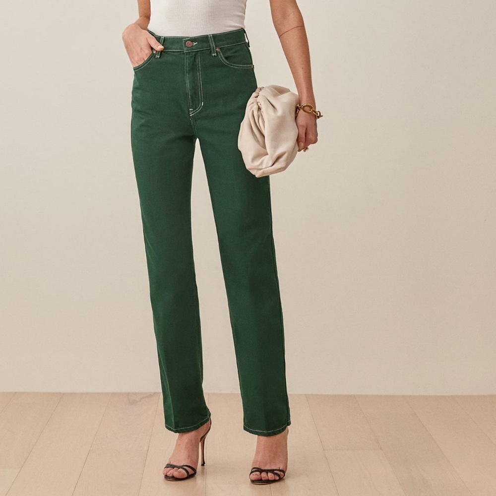 Reformation Cowboy High Rise Straight Jeans